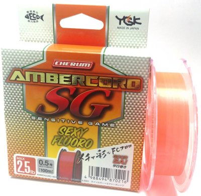 Флюрокарбон YGK line Sexy Fluoro orange 100m -0.5- 2.5lb (1,25кг) -216